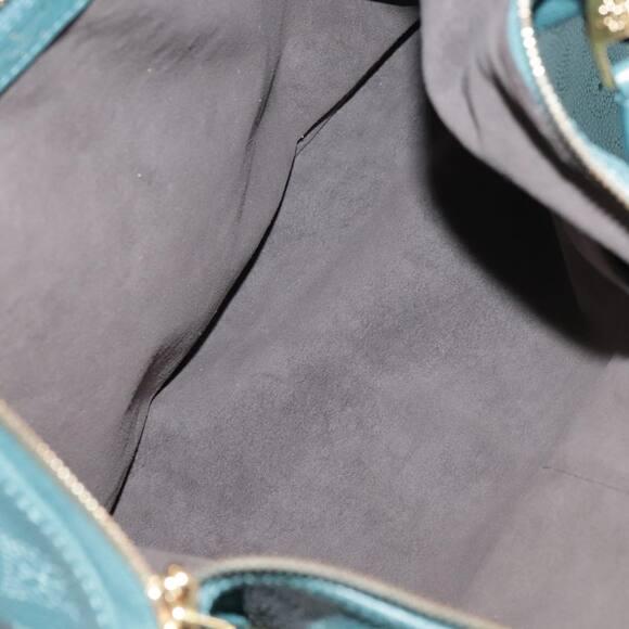 LOUIS VUITTON Mahina Selene MM Shoulder Bag Leather Blue Lagon M93986 - Picture 11 of 16